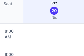 Takvim & Planlama